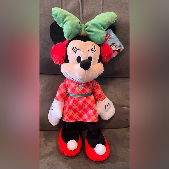 Disney Minnie Mouse Holiday 20” Plush, NWT - Picture 2 of 5
